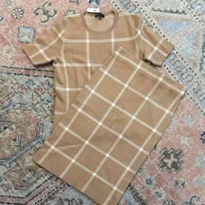 Ann Taylor Tan Knit Set